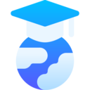 world,mortarboard,education,earth grid,elearning,global learning,global education,digital learning